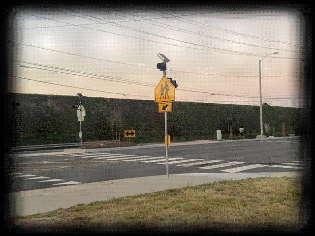 Crosswalk on Garden Grove Boulevard at Seneca Drive