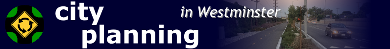 City Planning in Westminster website banner!